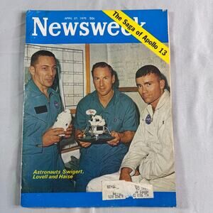 Newsweek April 27 '70 Apollo 13 Magazine Jim Lovell Jack Swigert Fred Haise NASA